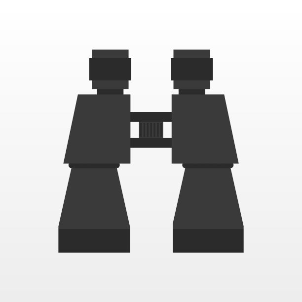 双筒望远镜平图标和符号都可以图片下载