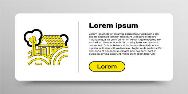 Line Farm House概念图标孤立在白色背景上。乡村农业景观。色彩斑斓的轮廓的概念。向量图片下载