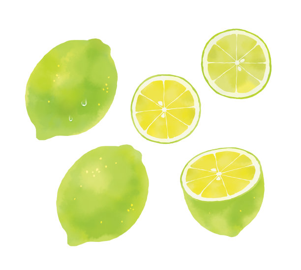柠檬花环插图与水彩柠檬剪辑艺术的触摸图片下载