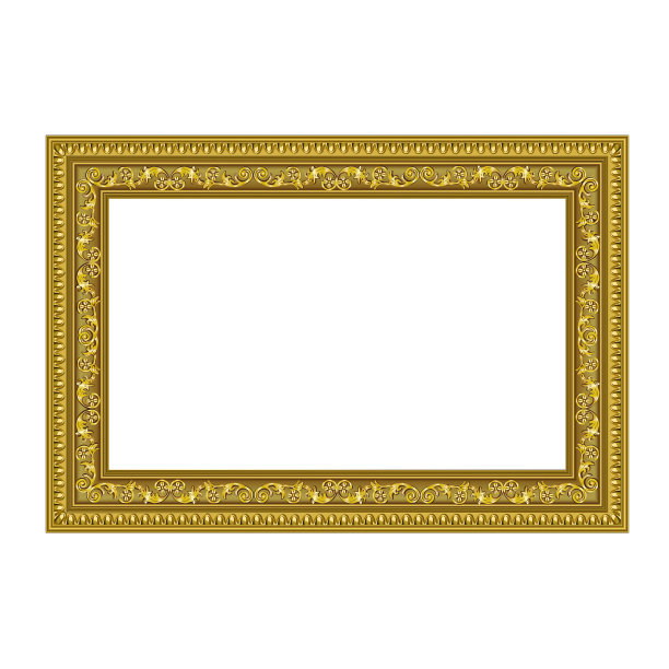 金色装饰框架图片下载