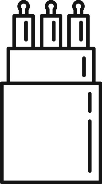 连接电缆图标轮廓样式图片下载