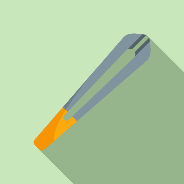 眼球晶状体钳图标平式图片下载