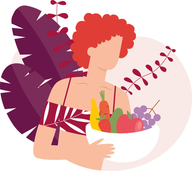 孤立的妇女拿着碗图片下载