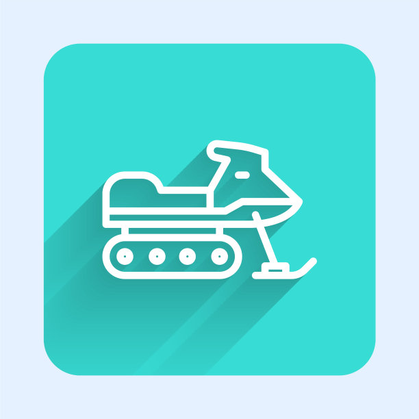 雪上摩托的图标用白色线隔开图片下载