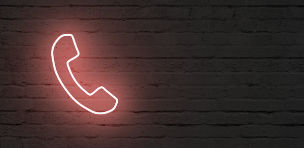 商务联系图标符号为互联网与霓虹灯图片下载