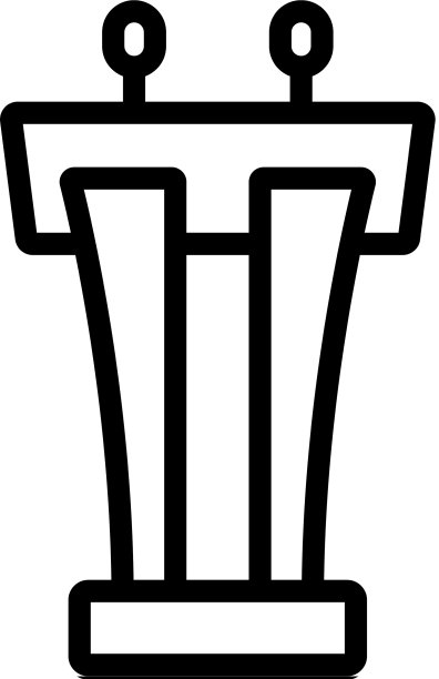 扬声器支架图标轮廓图片下载