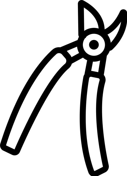 花园修枝机图标轮廓图片下载