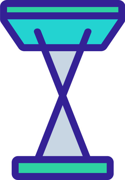 十字形扬声器站图标轮廓图片下载