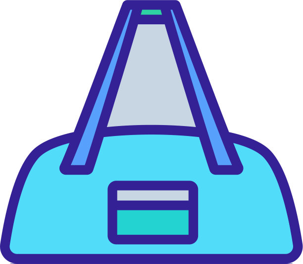 运动袋与口袋图标轮廓图片下载