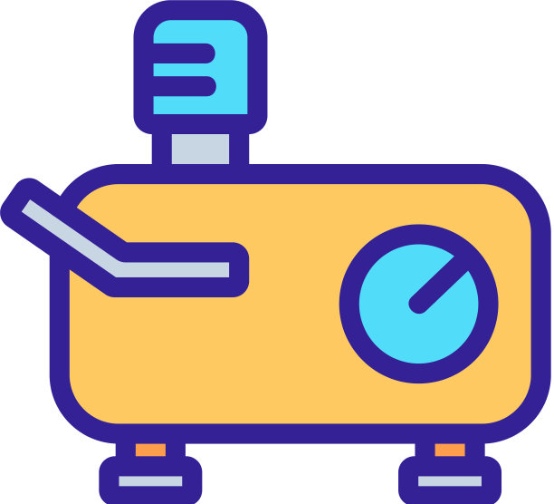 水平延伸的压缩机图标图片下载