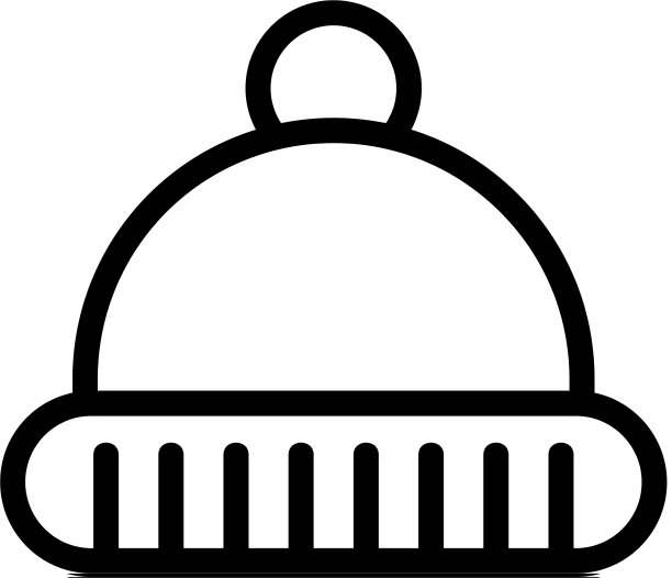 暖帽图标轮廓图片下载