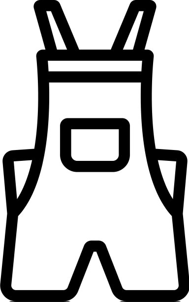 缩短工作服图标轮廓图片下载