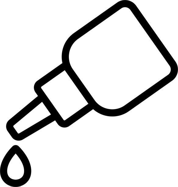 Drop润滑剂图标轮廓图片下载