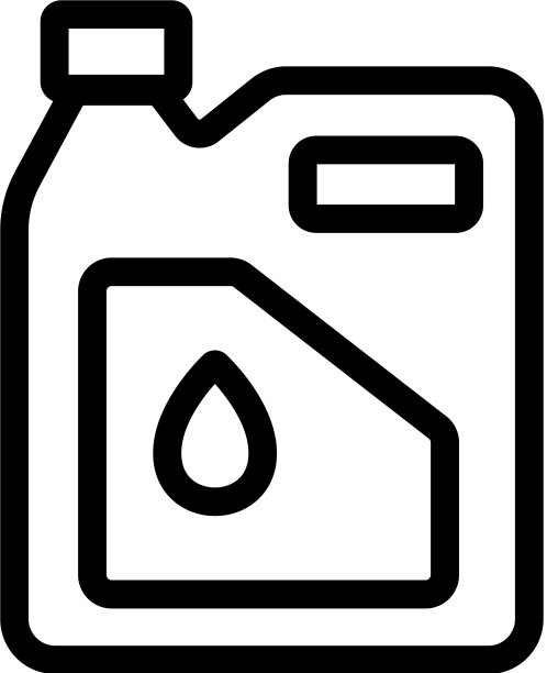 燃料润滑剂在罐图标轮廓图片下载