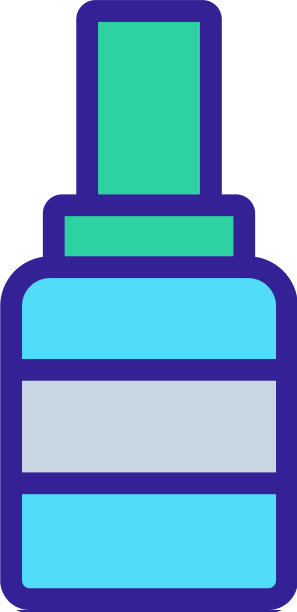 条纹润滑脂瓶图标轮廓图片下载