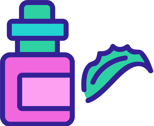 芦荟精华液图标轮廓图片下载