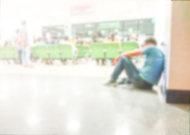 模糊的医院或诊所内部背景，病人等待接受治疗的医生。模糊医院或诊所的内部背景图片下载