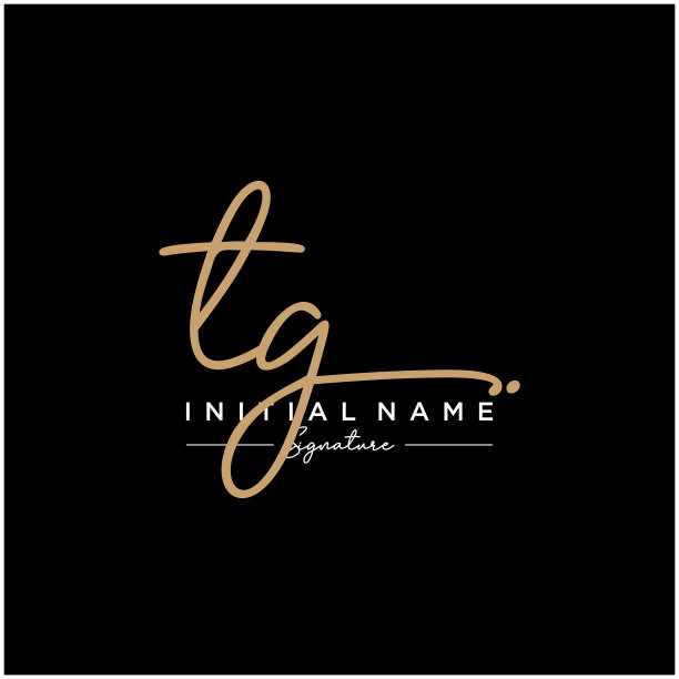 字母tg签名标志模板图片下载