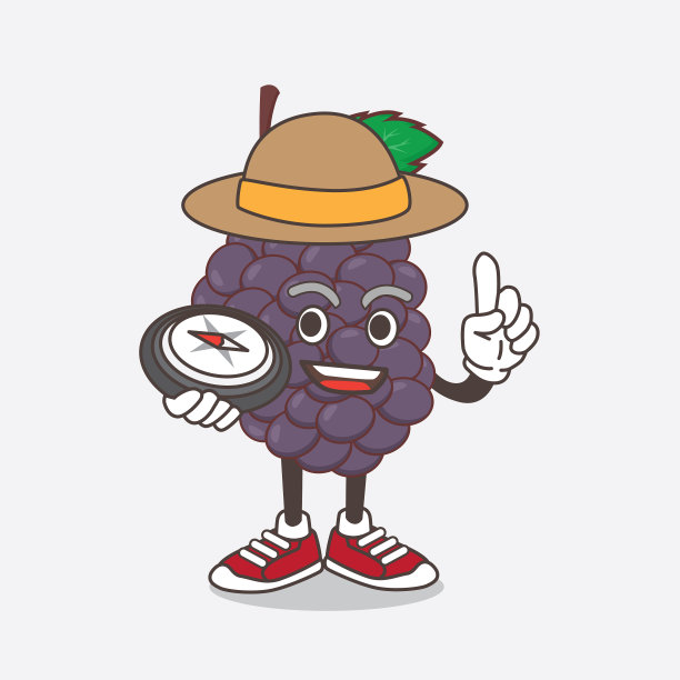 桑果卡通吉祥物人物有一个图片下载