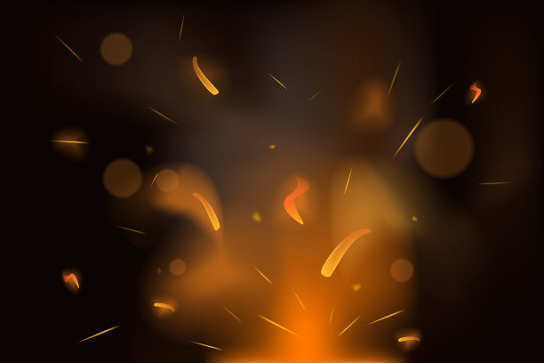 火的火花燃烧火焰燃烧逼真图片下载