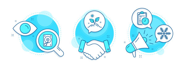 种植植物检查时间和HDD图标设置雪花图片下载