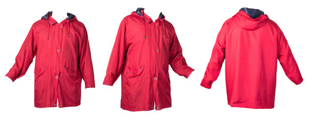 有兜帽的女性被毛孤立在白色背景上。图片下载