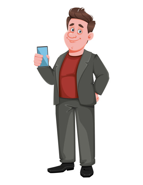 微笑的中年商人图片下载