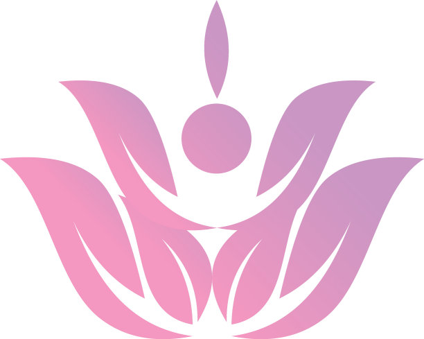 瑜伽和水疗美容标志图片下载