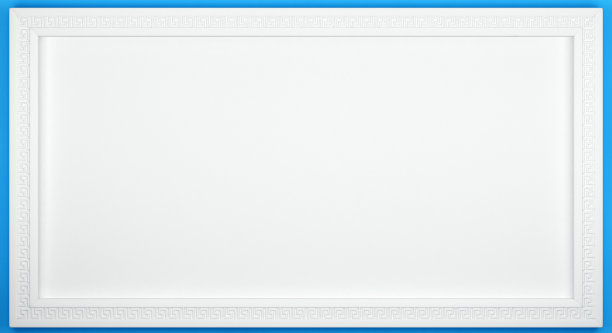白色宽相框与希腊装饰图片下载