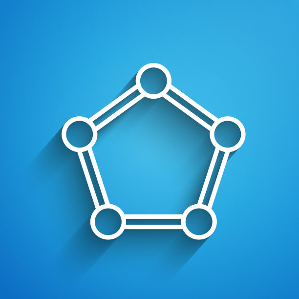 白线几何图形球体图标孤立图片下载