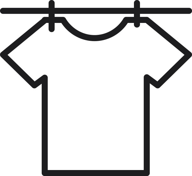 衬衫挂在衣服上，串着图标线样式图片下载