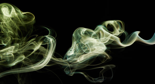 抽象彩色黄曲线图片下载