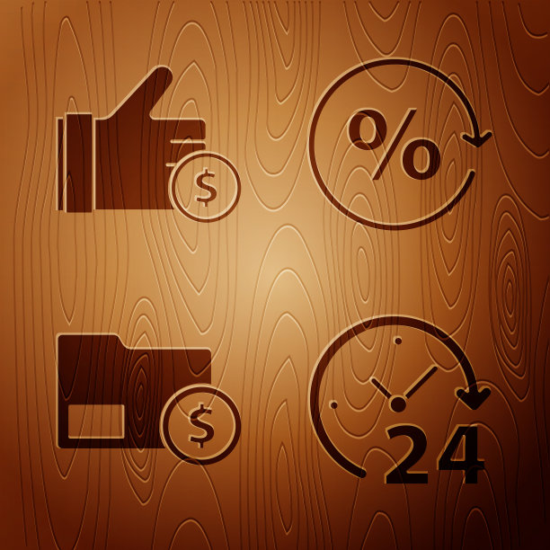 设钟24小时手握硬币信封图片下载