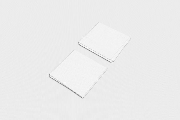 空白的白色名片模型堆在灰色纹理纸背景。图片下载