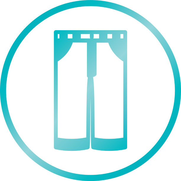 牛仔裤图标渐变样式图片下载