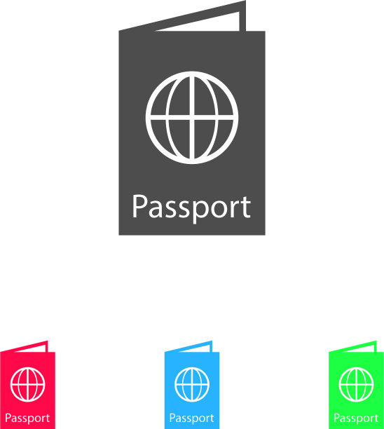 护照图标平图片下载
