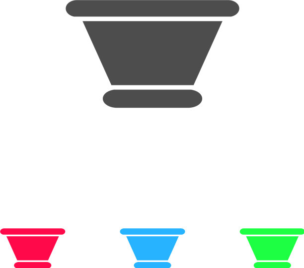 陶罐图标平坦图片下载