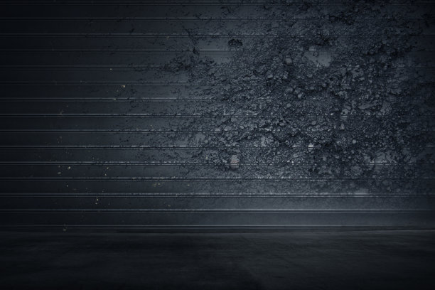 垃圾墙和混凝土地板图片下载