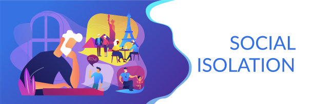 社会隔离概念标题图片下载