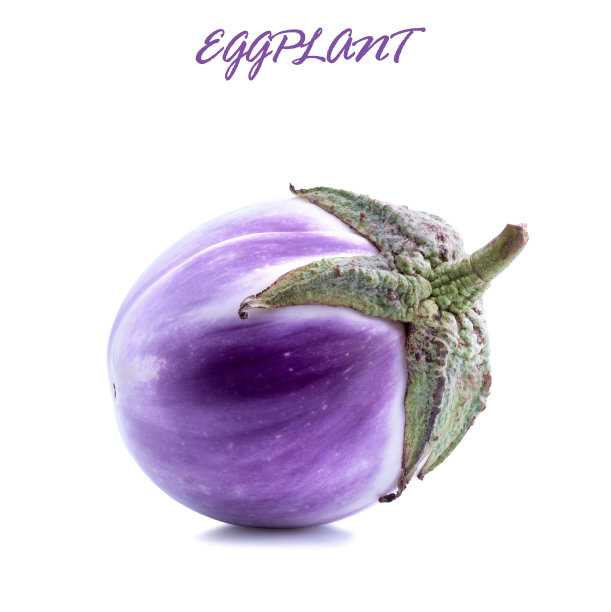 孤立的茄子。一个新鲜的茄子在白色的背景，与修剪路径图片下载