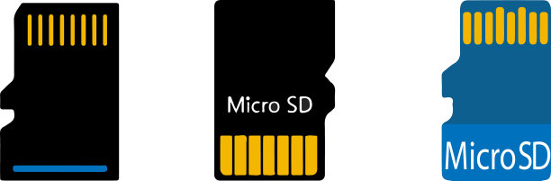 Micro sd卡图标隔离在背景上图片下载