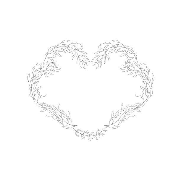 植物的框架和字母图片下载