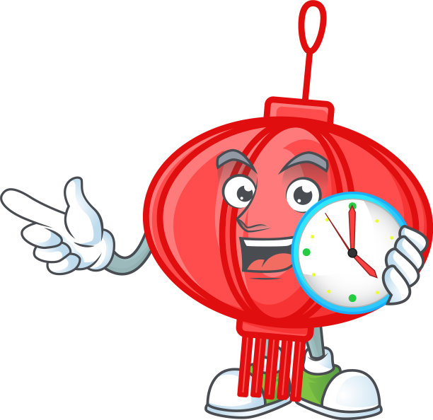 卡通人物中国蓝鳍有钟图片下载