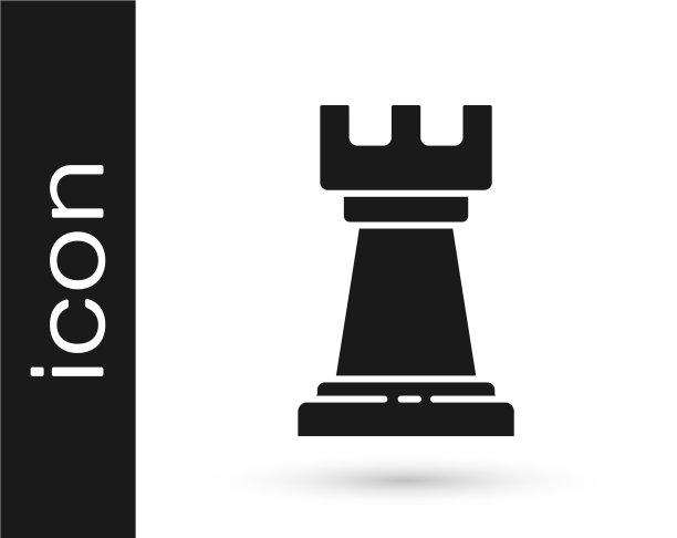 灰色的商业战略图标孤立在白色之上图片下载