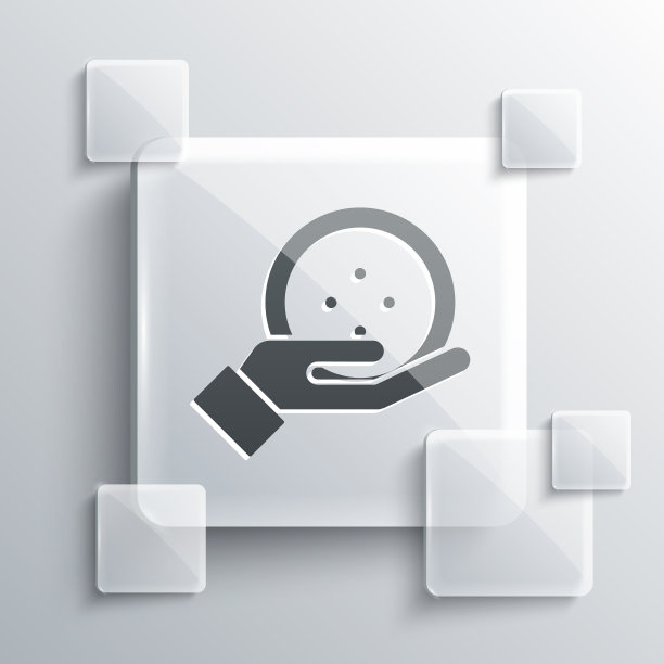 灰色缝纫按钮为衣服图标隔离上图片下载