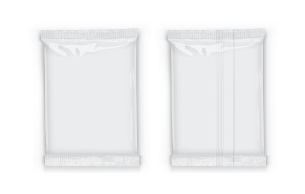 纸白色流包装与透明阴影隔离在白色背景模拟矢量图片下载