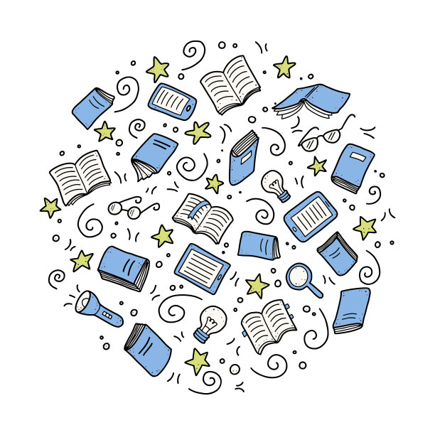 设置手绘书涂鸦元素图片下载