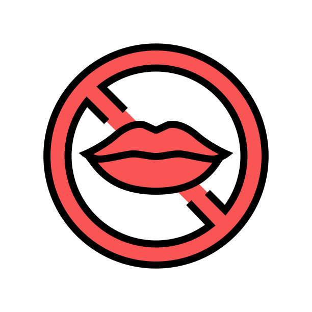 无声符号彩色图标矢量插图图片下载