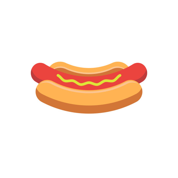 热狗图标矢量插图设计图片下载