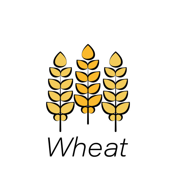 小麦手绘图标。元素农场插图图标。符号和符号可以用于网页，标志，手机应用程序，UI，用户体验图片下载